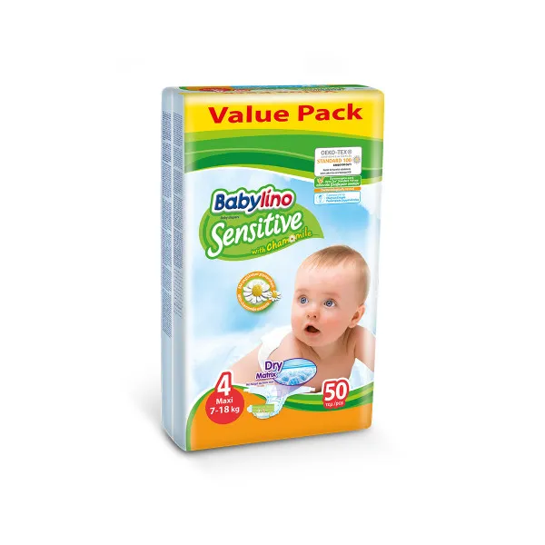Babylino sensitive pelene value pack MAXI 4, 50kom