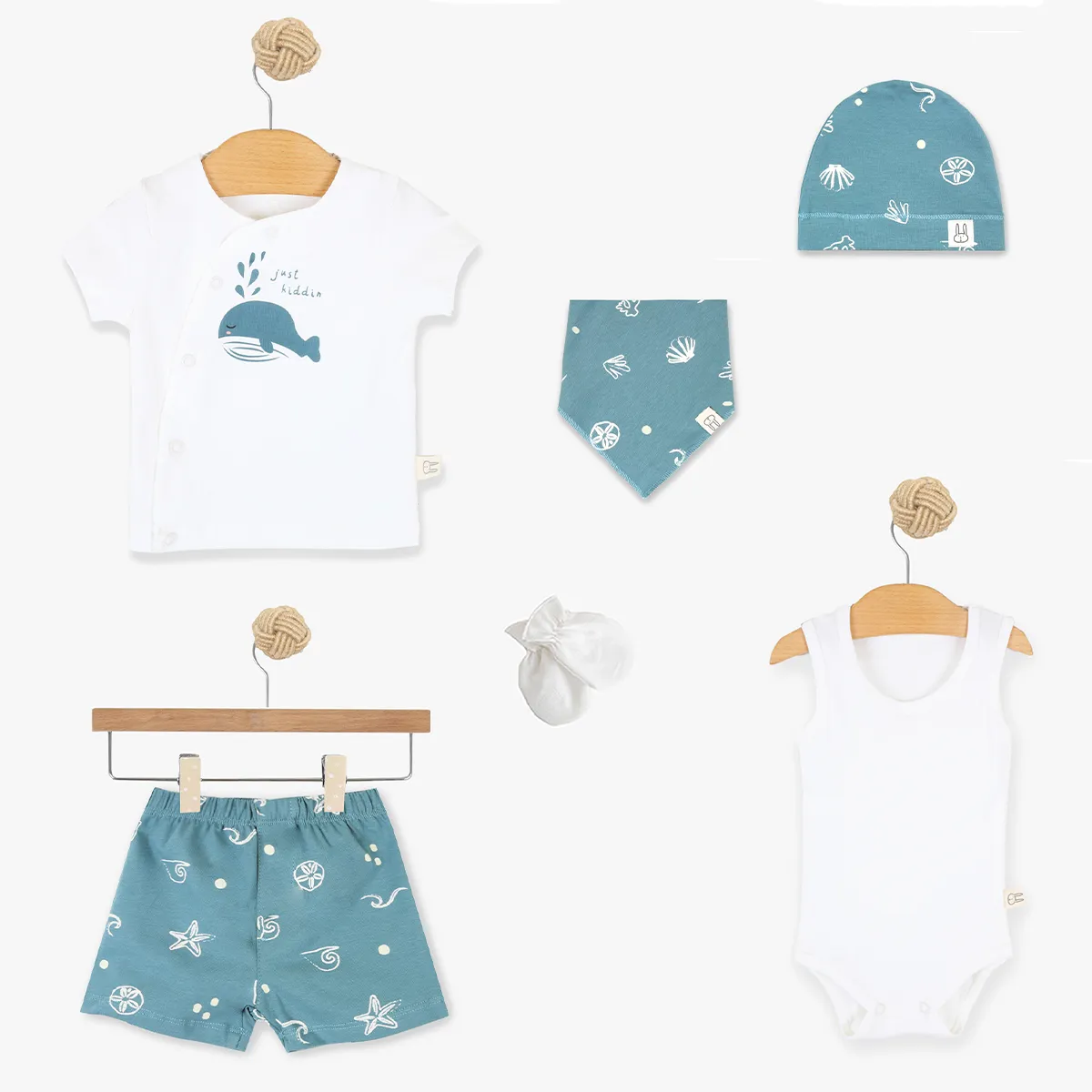 Just kiddin baby set Little Swimmers 6/1, 56-62