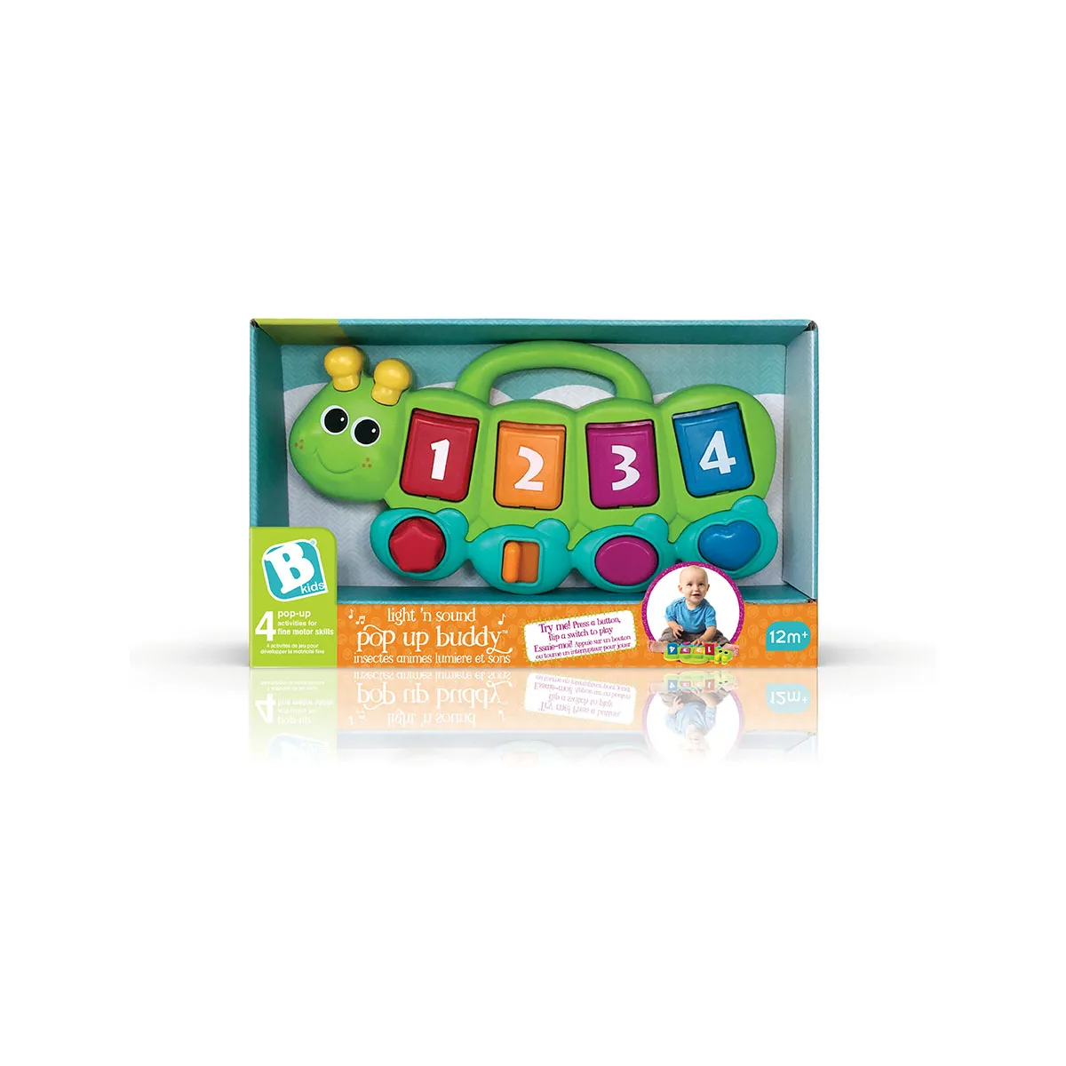 B kids edukativna igračka Light n sound pop up buddy