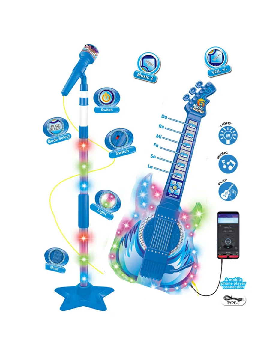 Jungle muzički set,mikrofon  i interaktivna gitara