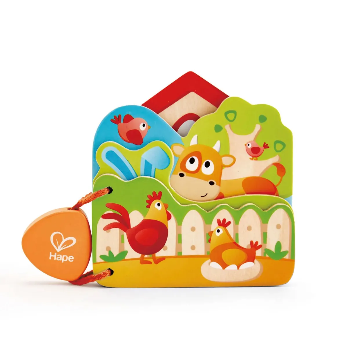 Hape drvena edukativna knjiga