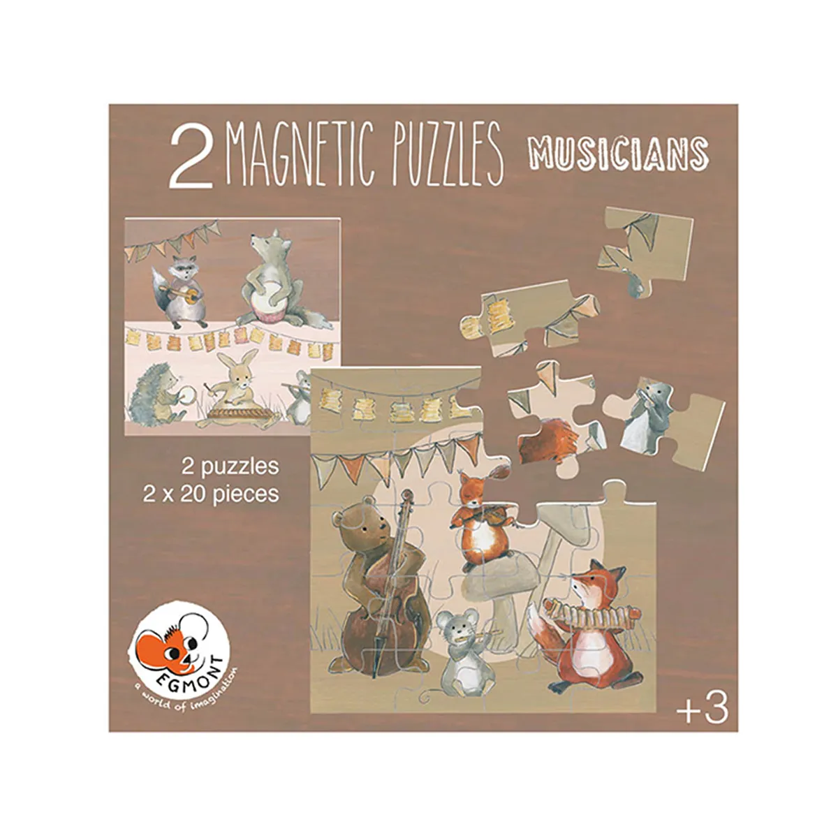 Egmont Toys slagalica magnetic Musicians