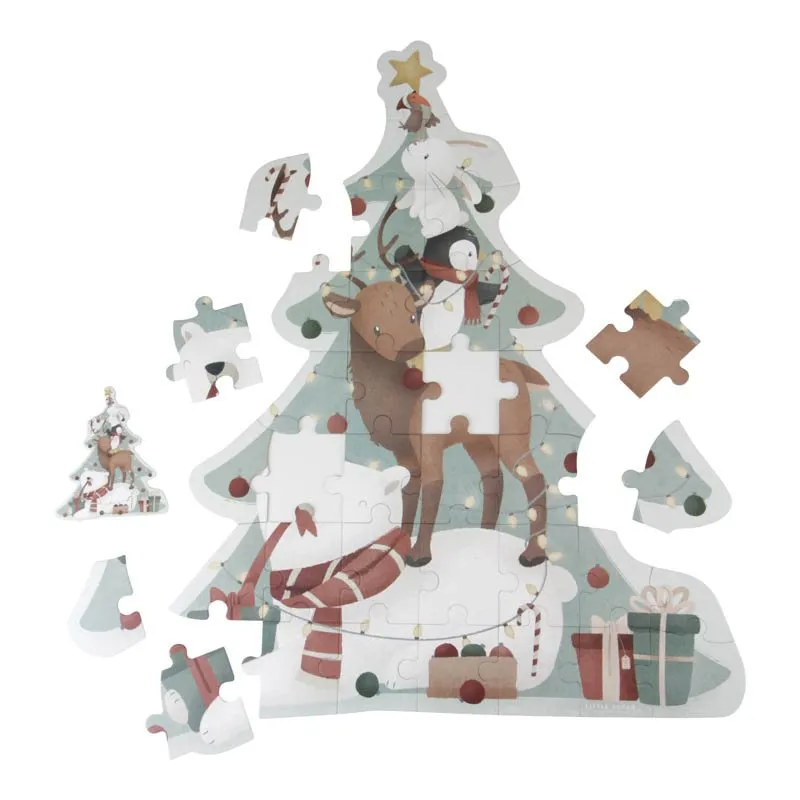 Little Dutch Božićne puzzle, 93x80cm