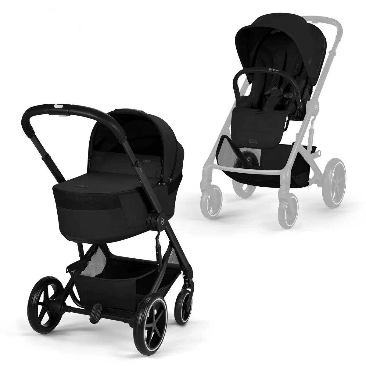 Cybex duo sistem Balios Fold Cot Moon Black