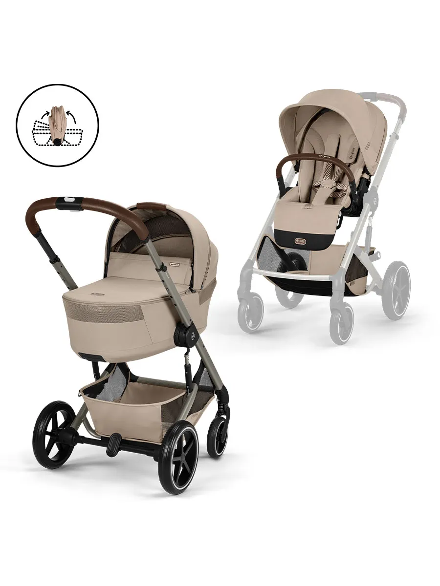 Cybex duo sistem Balios Fold Cot Taupe Almond Beige