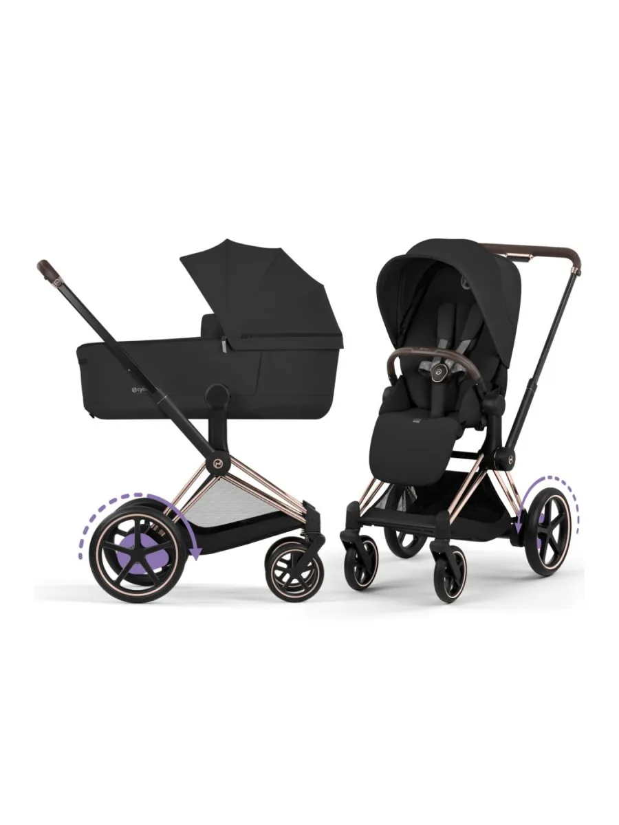 Cybex duo sistem E-Priam Rosegold Sepia Black