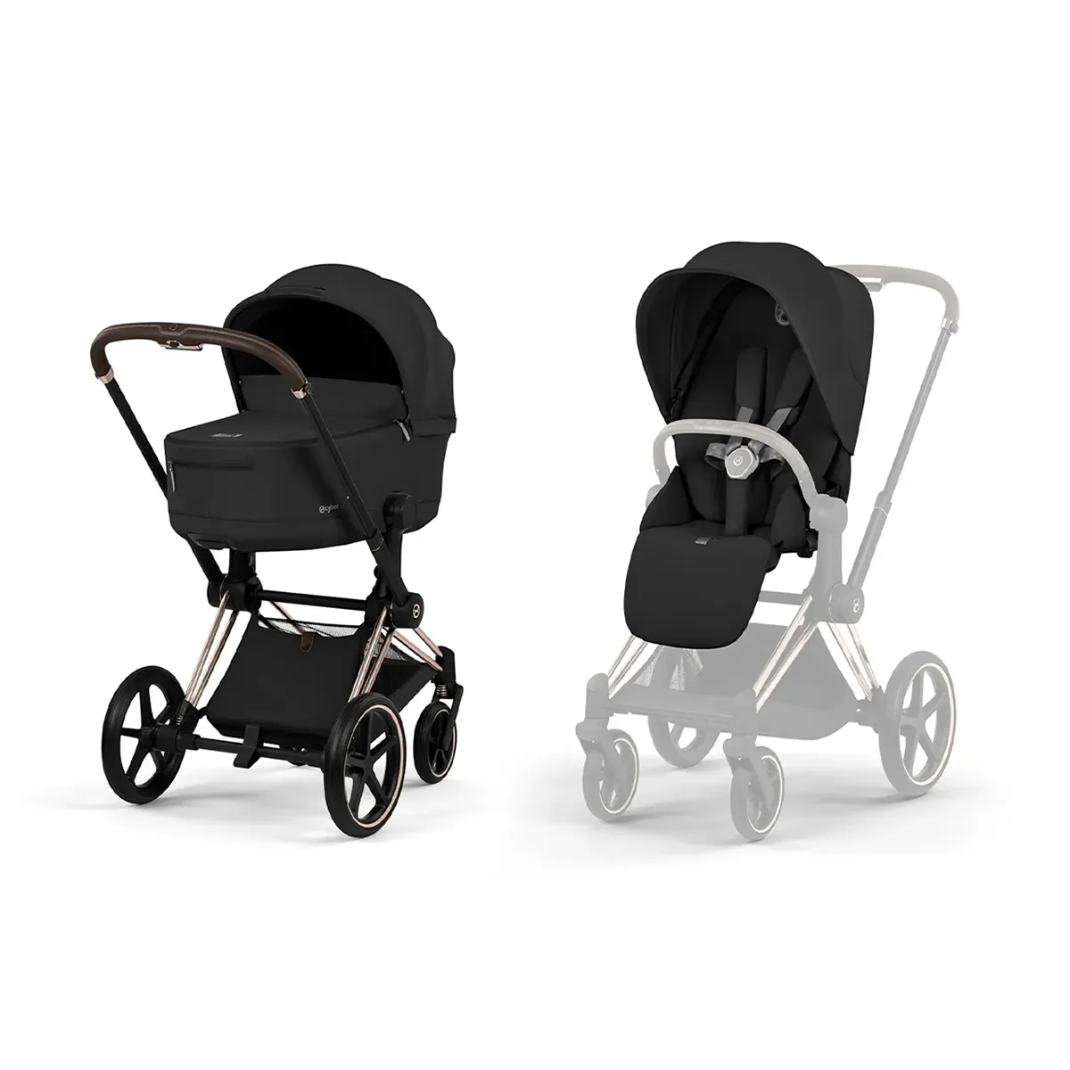 Cybex Priam 2026 duo sistem, Rose gold/Sepia Black