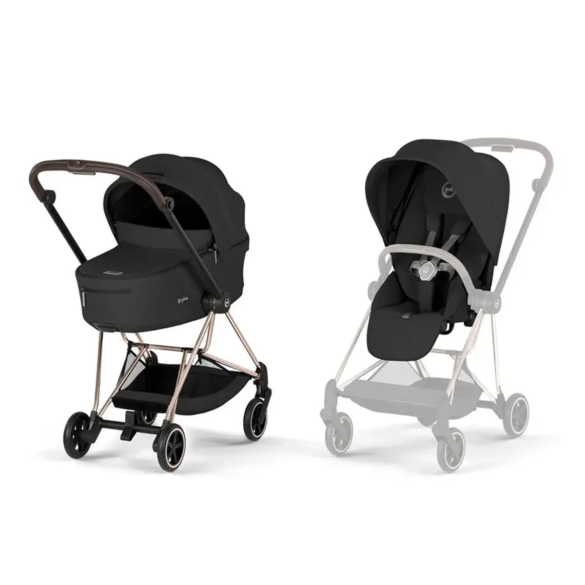 Cybex Mios 2026 duo sistem, Rose gold Sepia Black