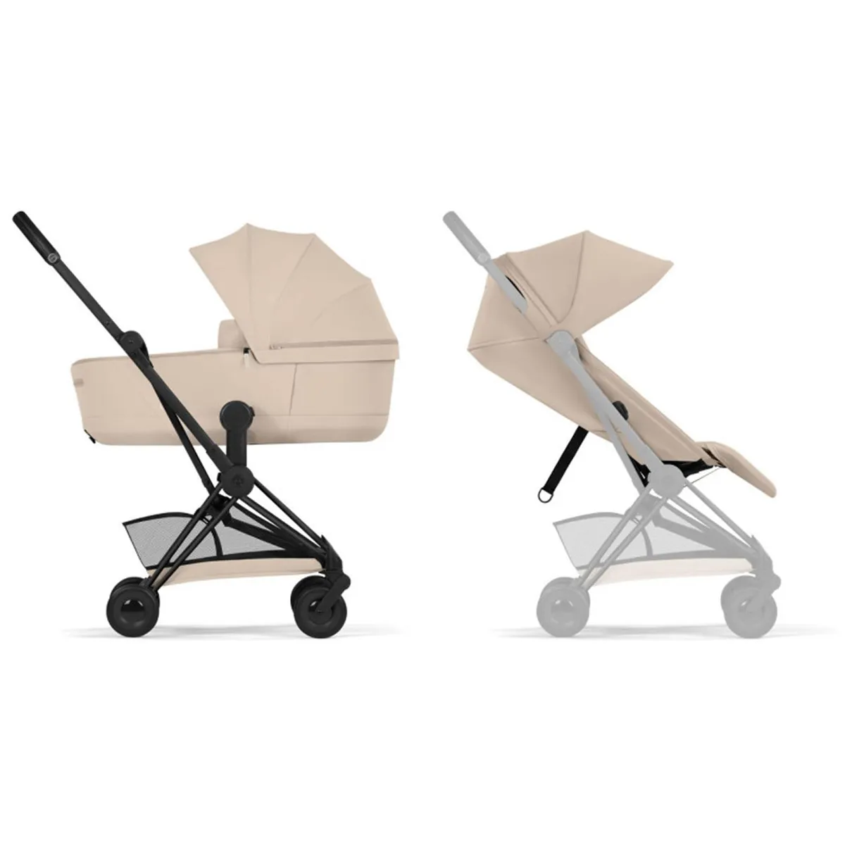 Cybex Coya duo, Black/Cozy Beige