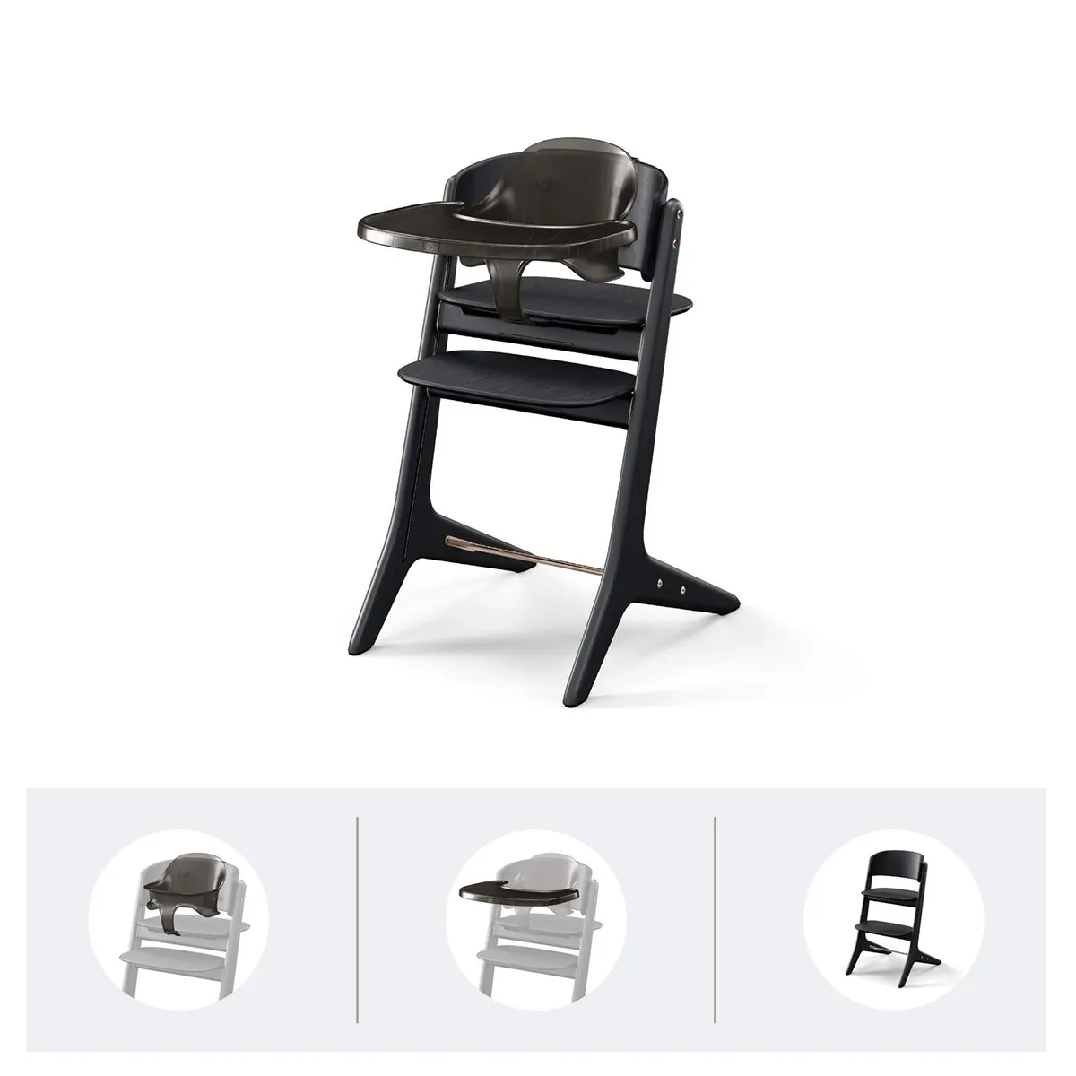 Cybex hranilica Lemo platinum 3/1, Black Wood