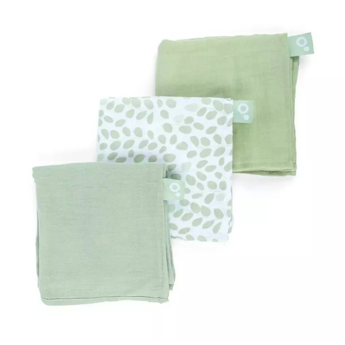 Doomoo muslin pelene mini Leaves green 3/1