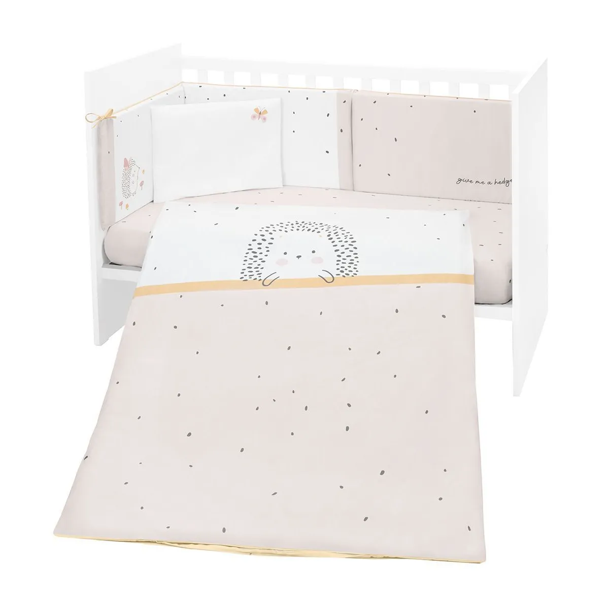 Kikka Boo posteljina sa ogradicom 60x120cm Hedge Hugs