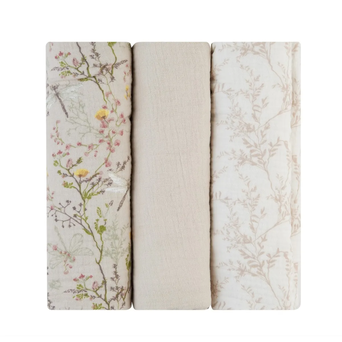 Kikka Boo pelene od muslina 3/1 75x75cm