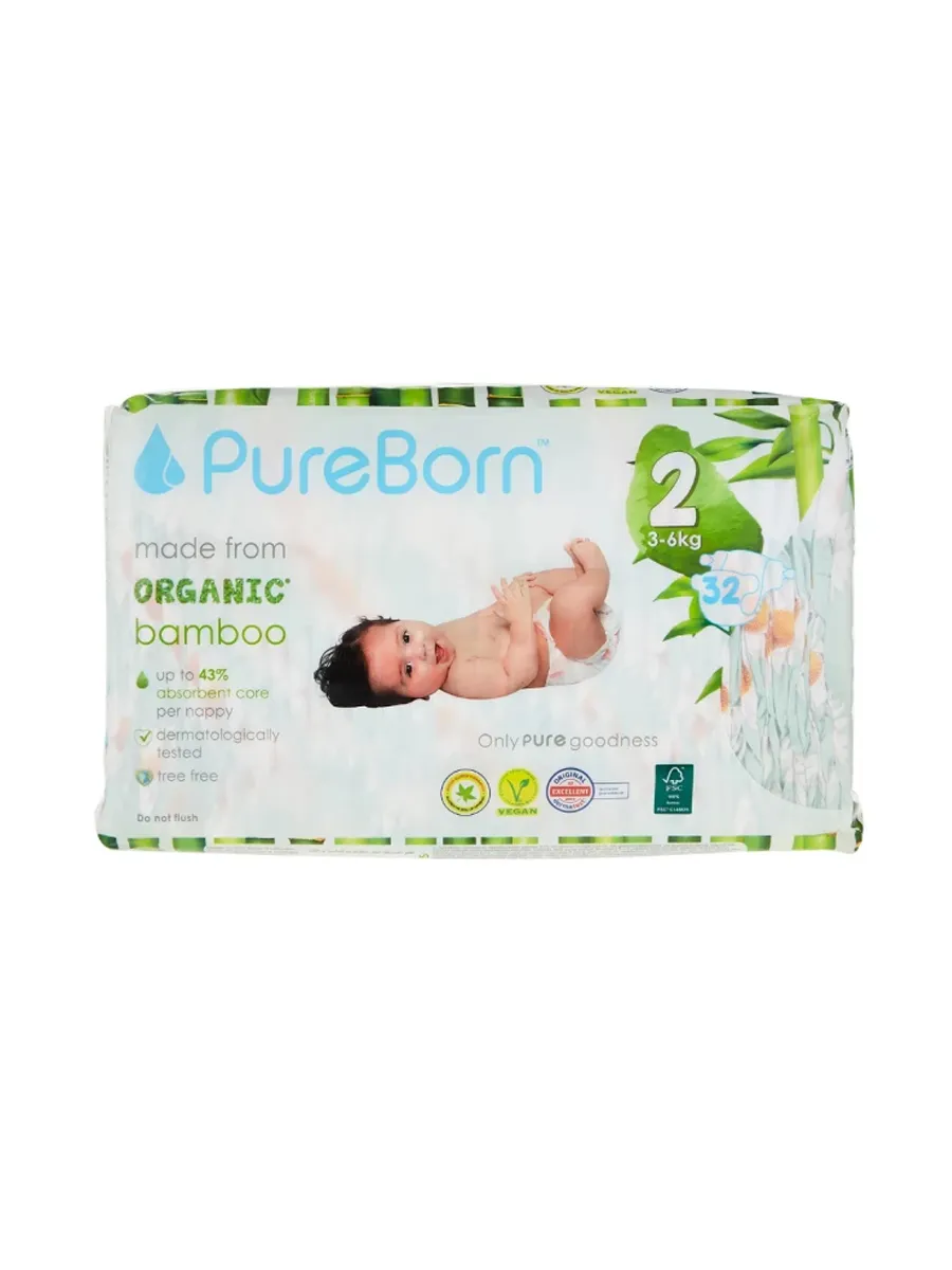 PureBorn pelene 2 (3-6kg), 34kom