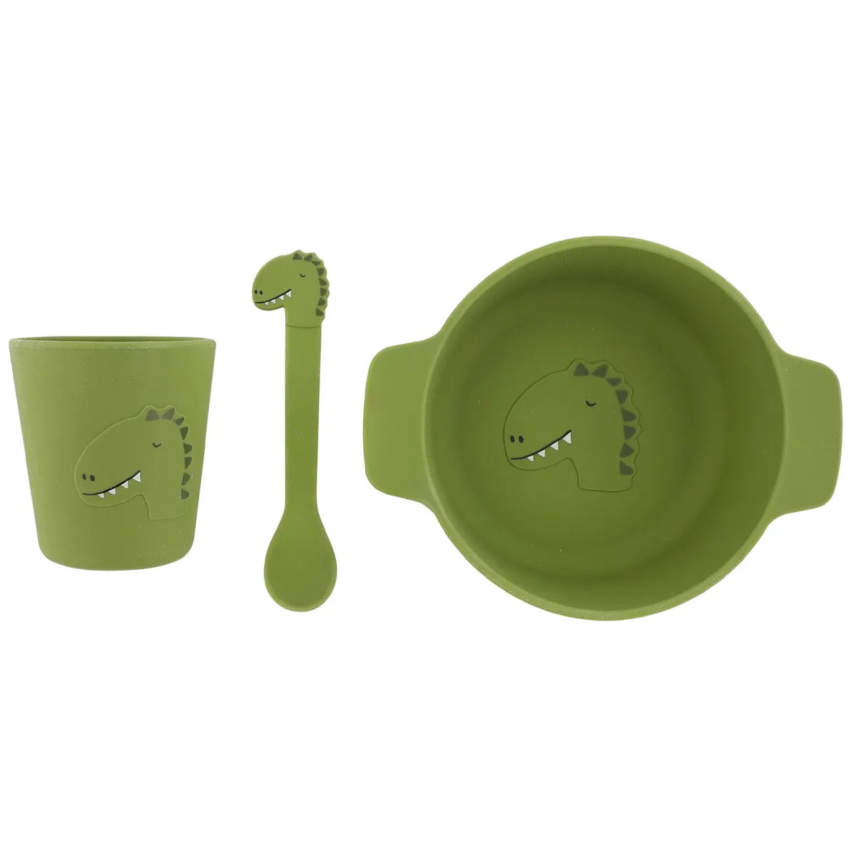 Trixie silikonski set prvi obrok Dino