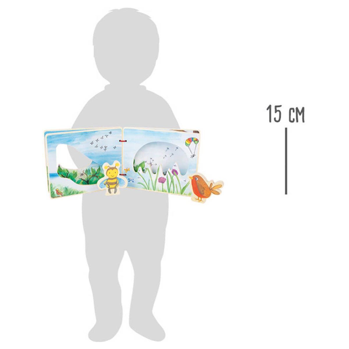 Small foot drvena edukativna knjiga