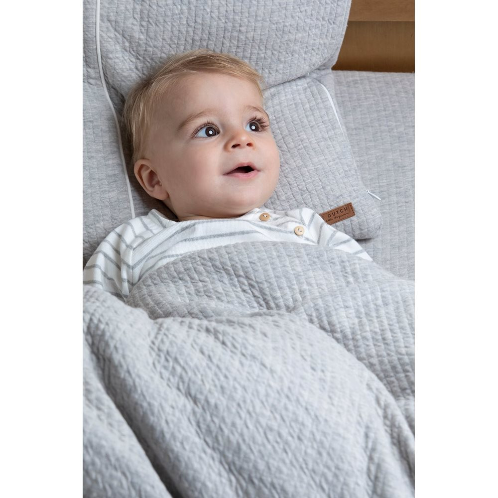 Little Dutch prekrivač sa jastučnicom, sivi
