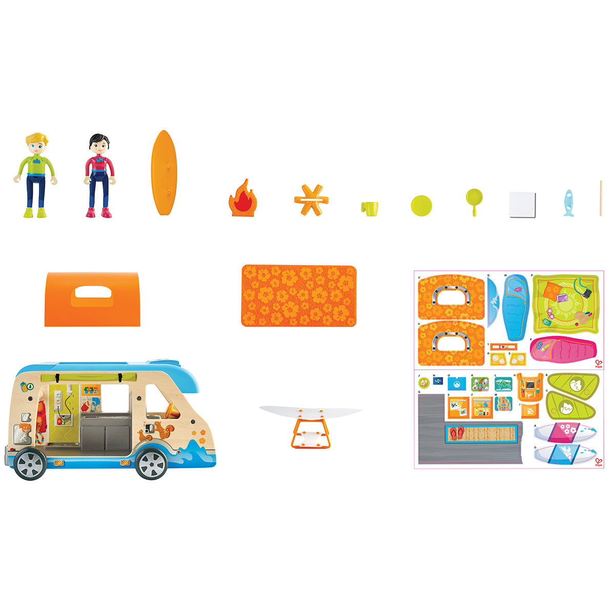 Hape drveno kamp vozilo za plažu