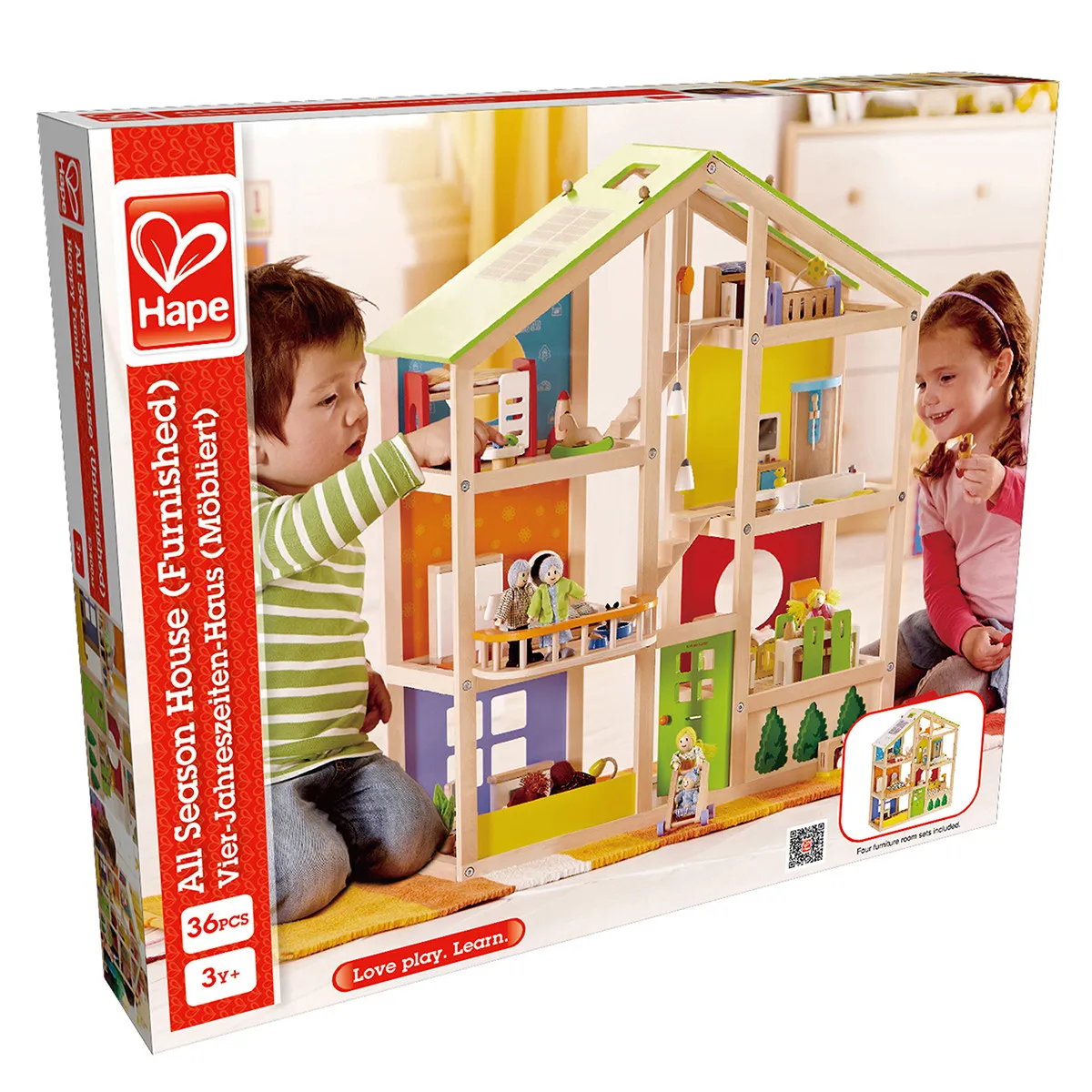 Hape drvena kuća za lutke