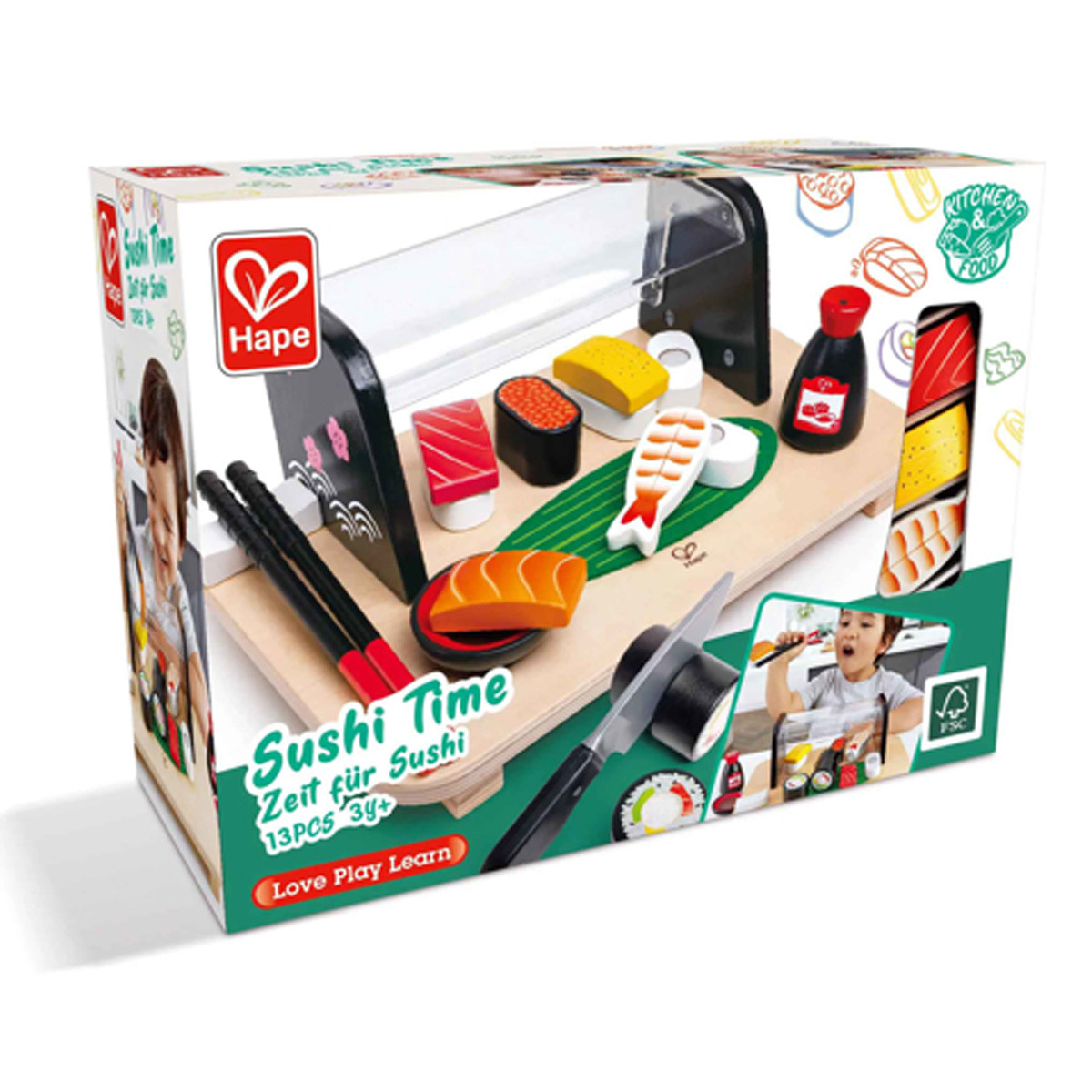 Hape drvena igračka sushi