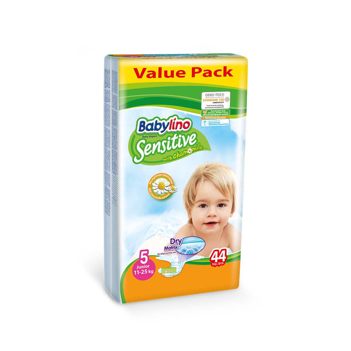 Babylino sensitive pelene value pack JUNIOR 5, 44kom