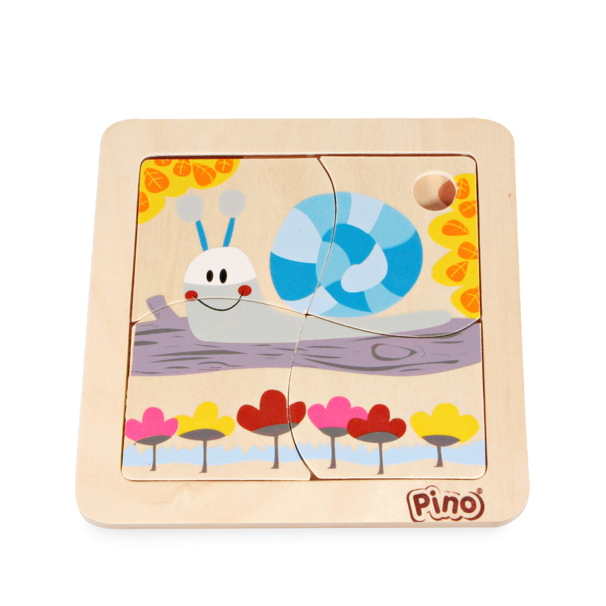 Pino drvena slagalica -Puž