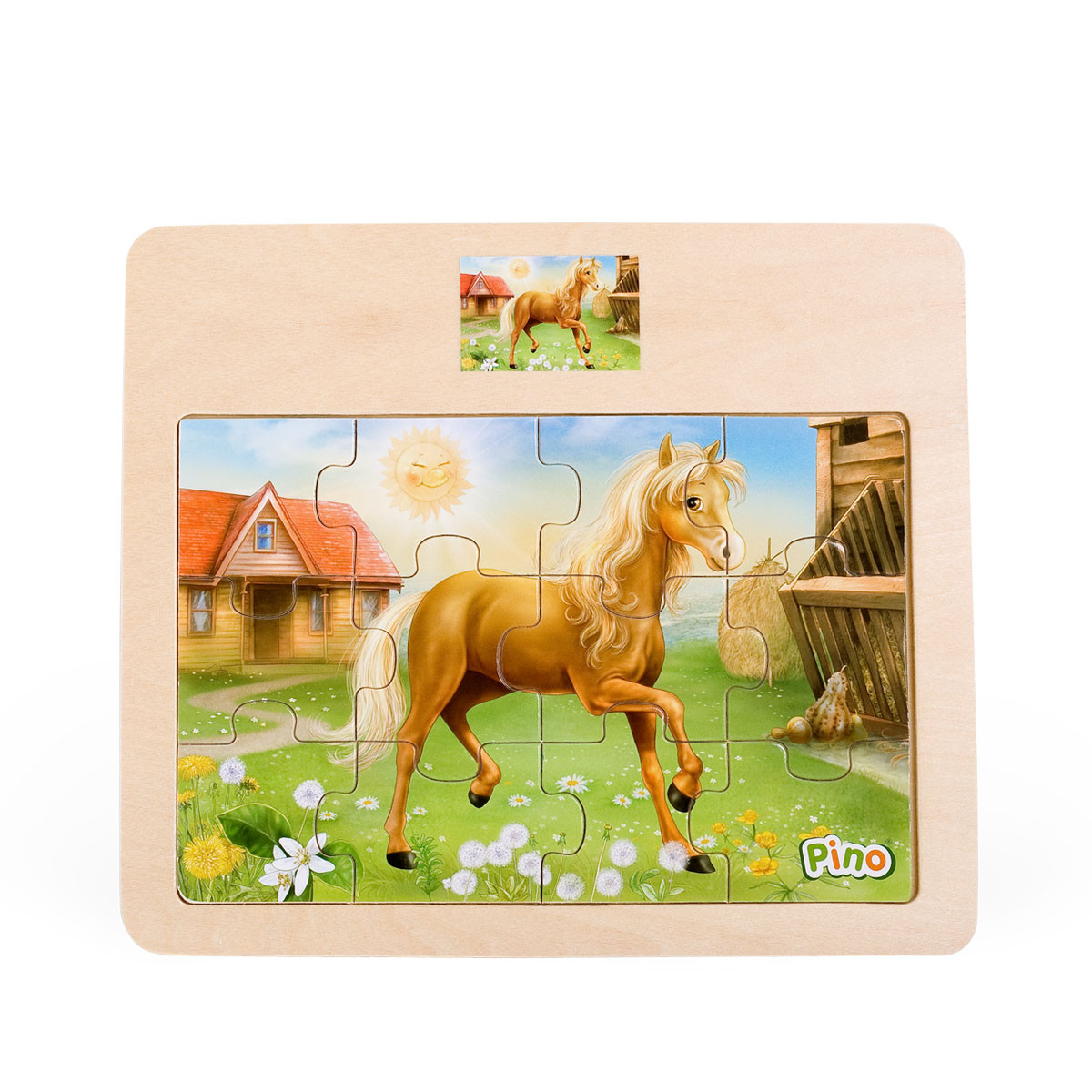 Pino drvene puzzle -Konjić