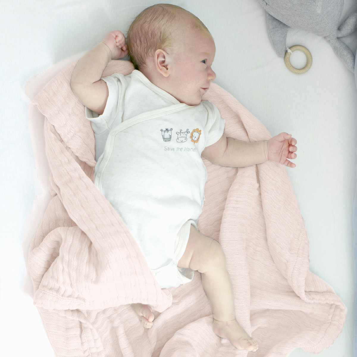 Nordic Coast muslin prekrivač4/1, 80x80cm