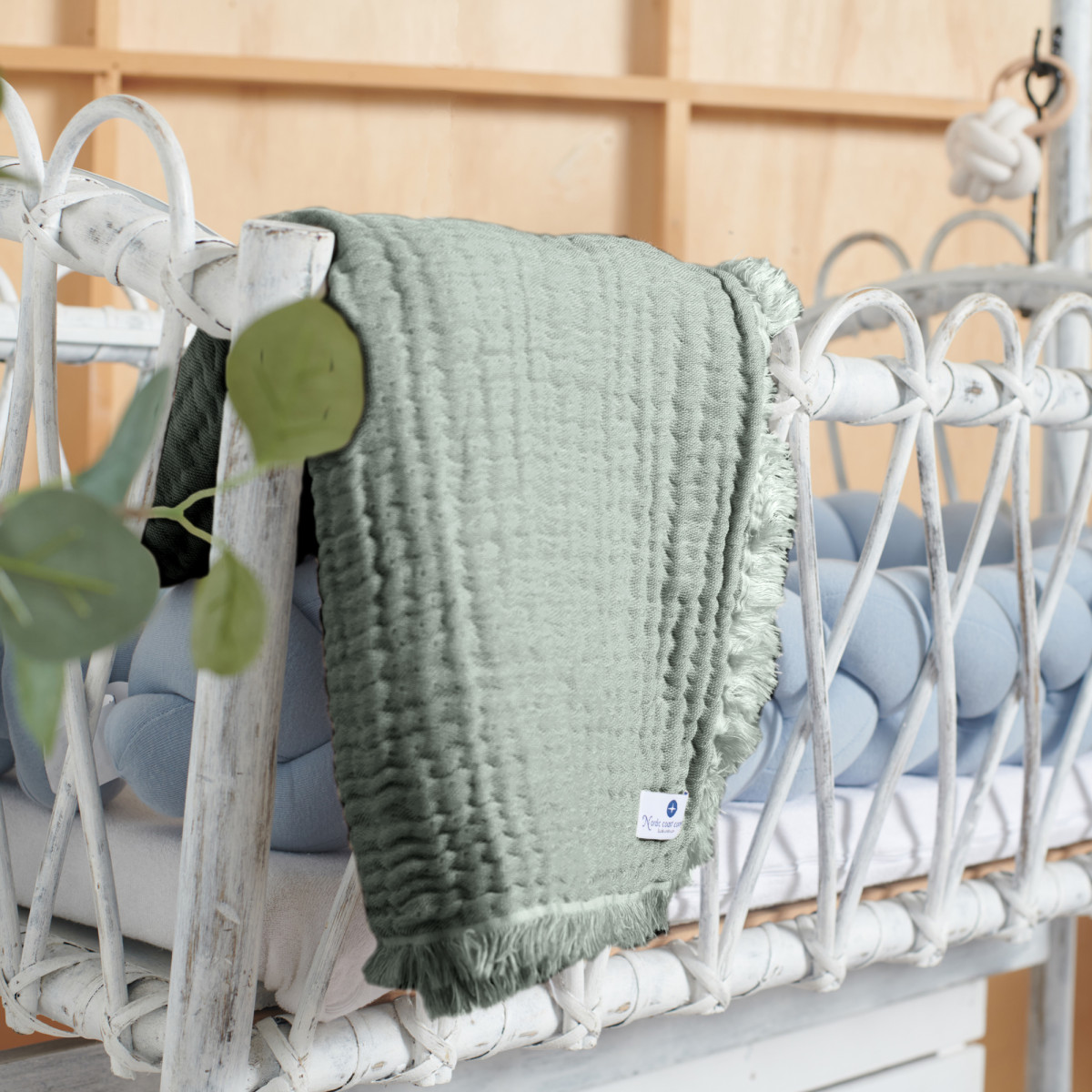 Nordic Coast muslin prekrivač4/1, 80x80cm