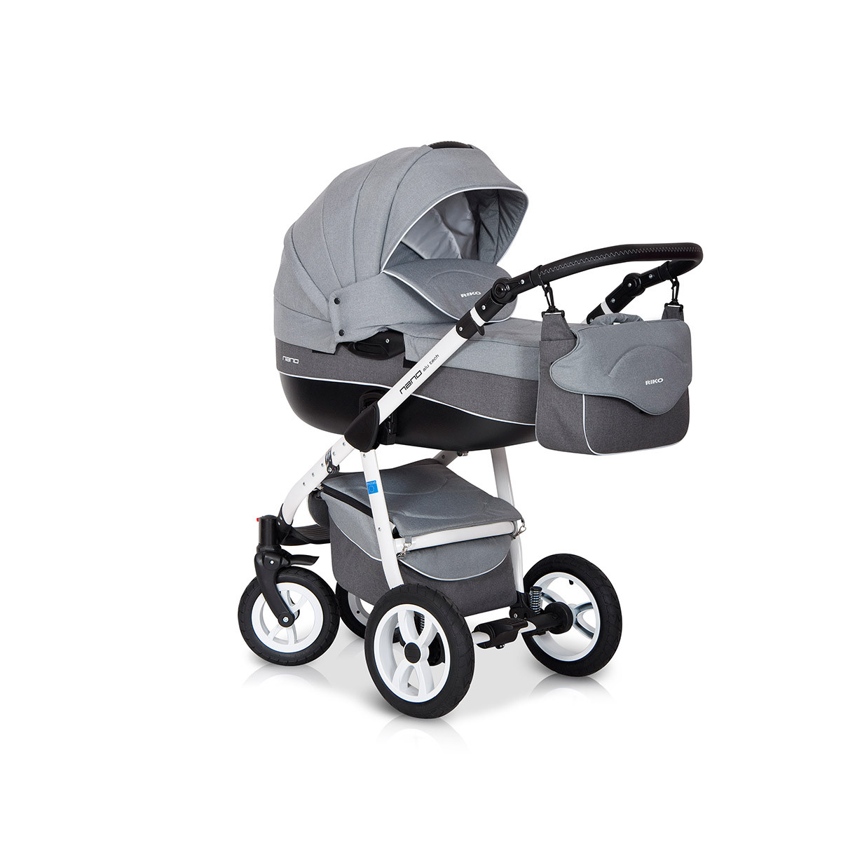 Riko NANO kolica 3u1 Grey, 0m+