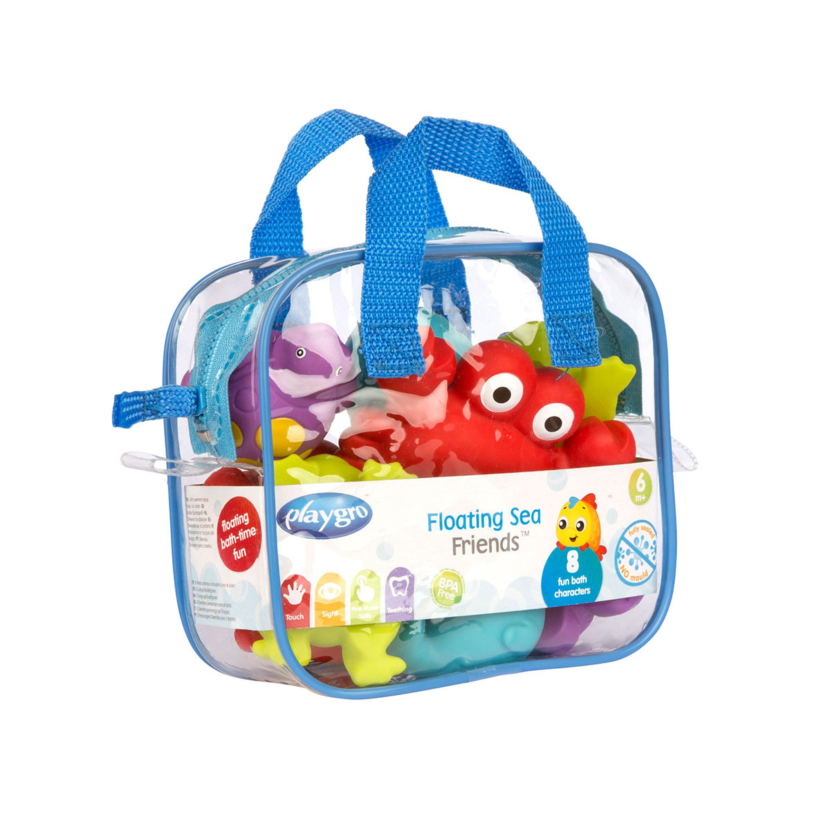 Playgro set za kupanje 8 gumenih drugara