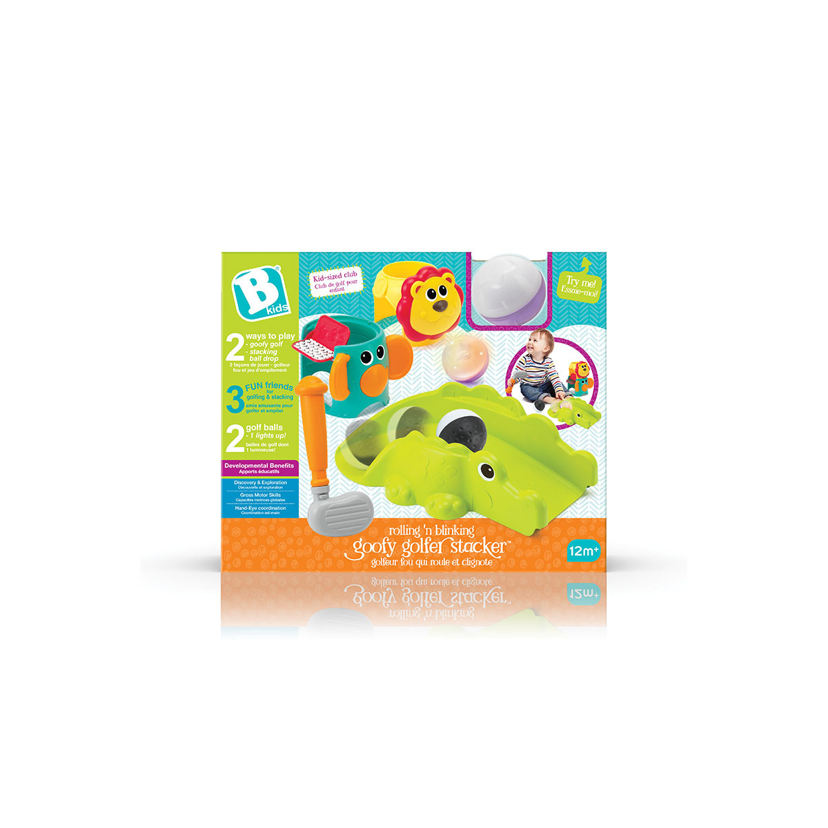 B kids edukativna igračka Rolling n blinking goffy golfer s