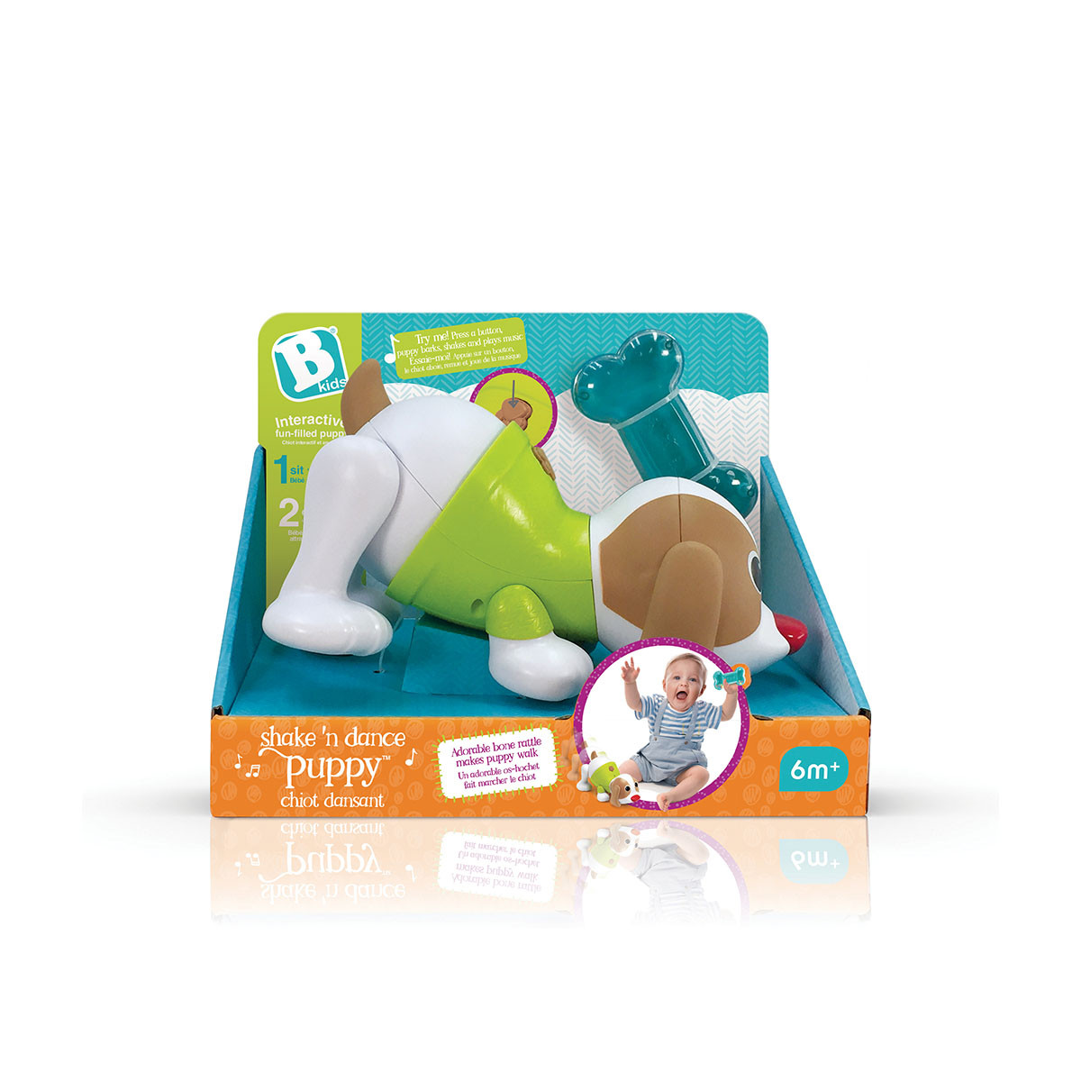 Infantino edukativna igračka Shake n dance puppy