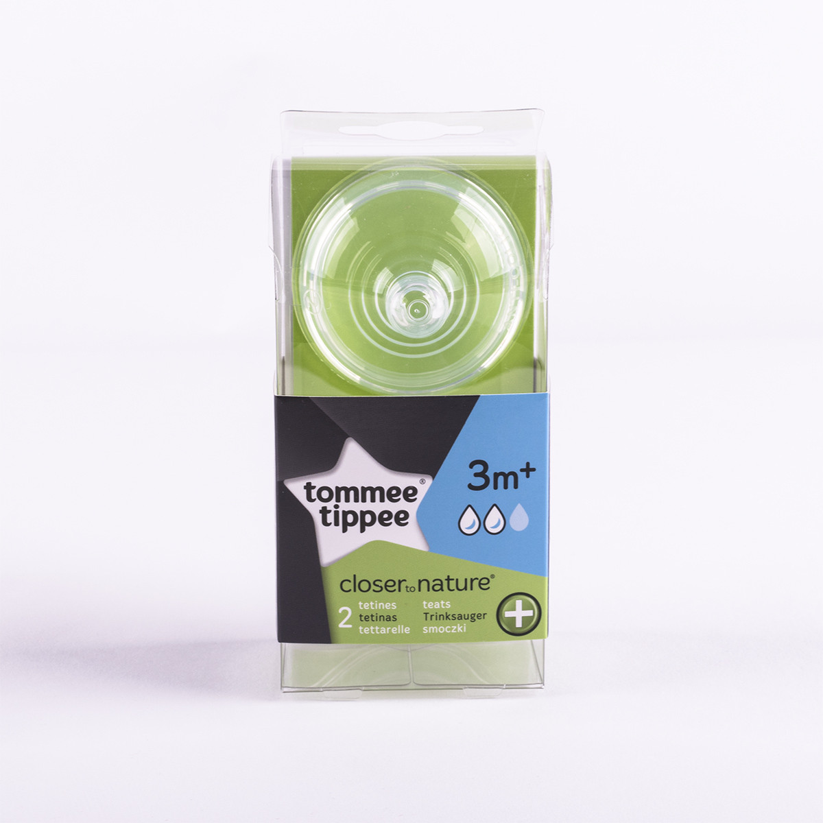 Tommee Tippee Anti-colic cuclasrednji protok 2/1, 3m+