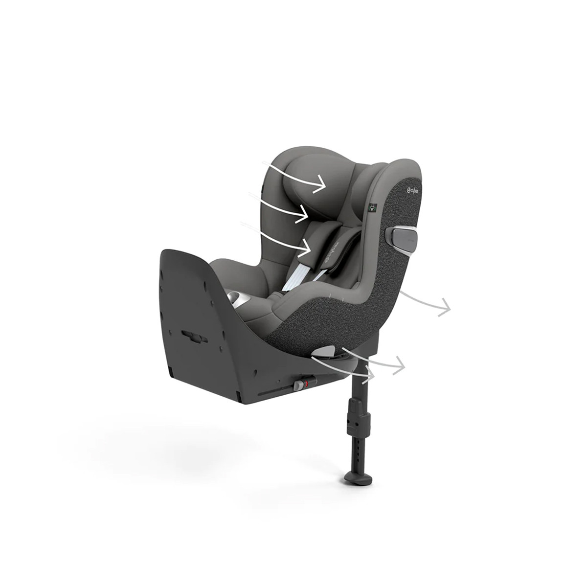 Cybex autosedište Sirona T i-Size Mirage Grey, 45-105cm