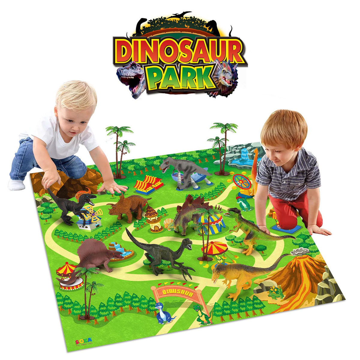 Jungle set dinosaurusa