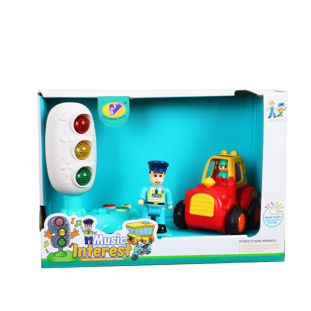 Jungle auto i semafor