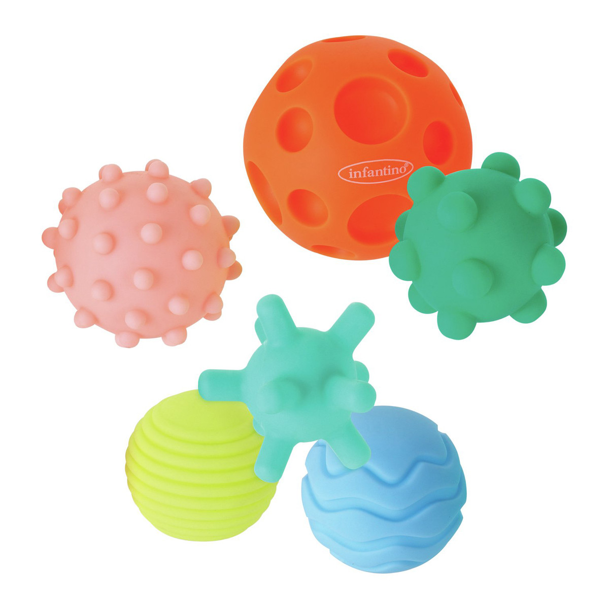 Infantino set gumenih lopticarazličitih struktura