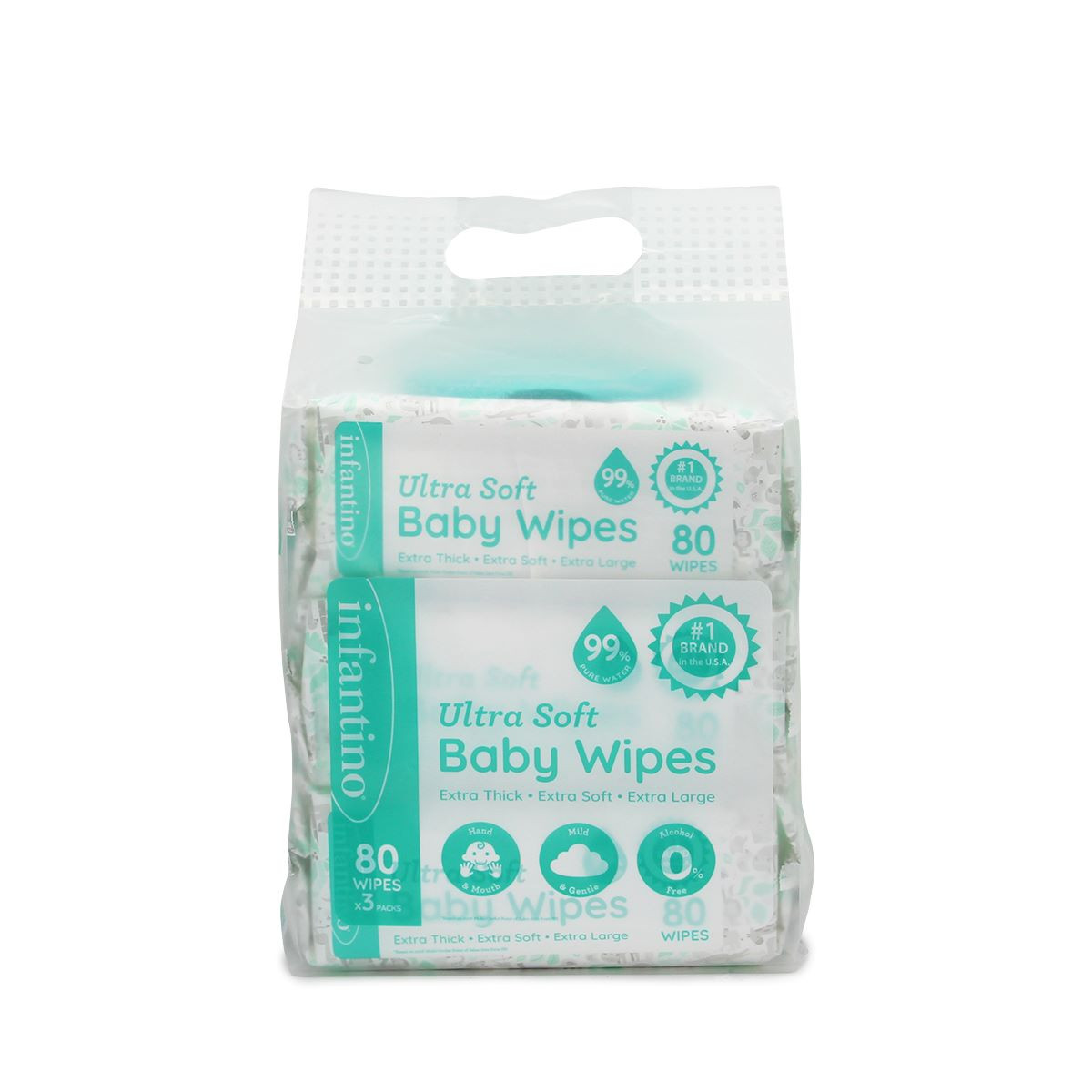 Infantino vlažne maramice, 80kom