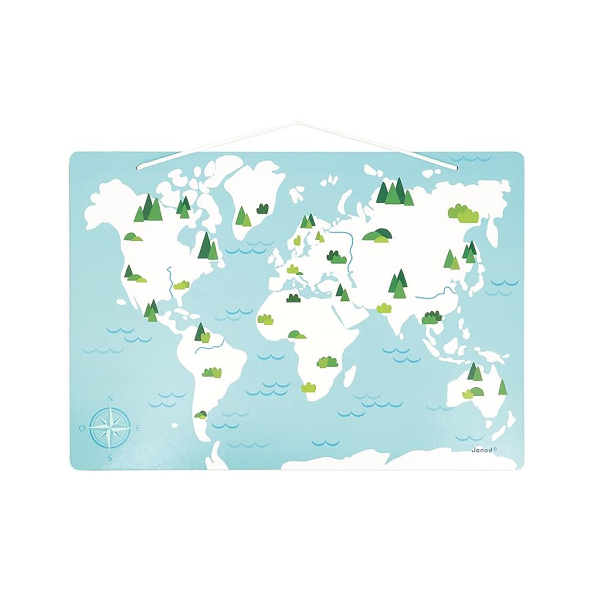 Janod magnetna karta sveta saživotinjama