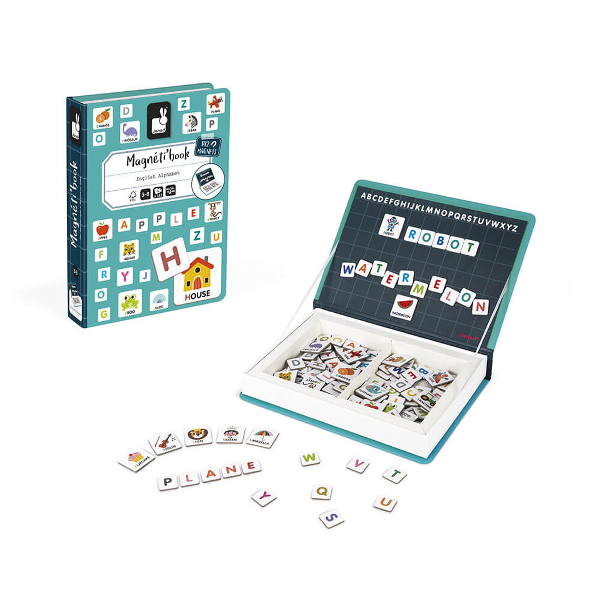 Janod magnetna knjiga-engleskialfabet