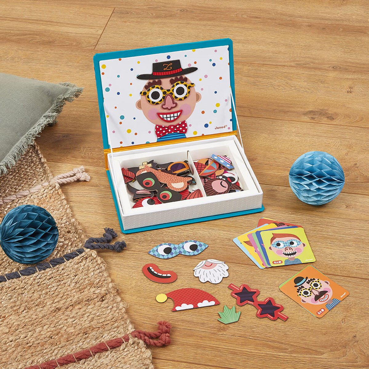 Janod magnetna knjiga-dečaci sa ludim facama