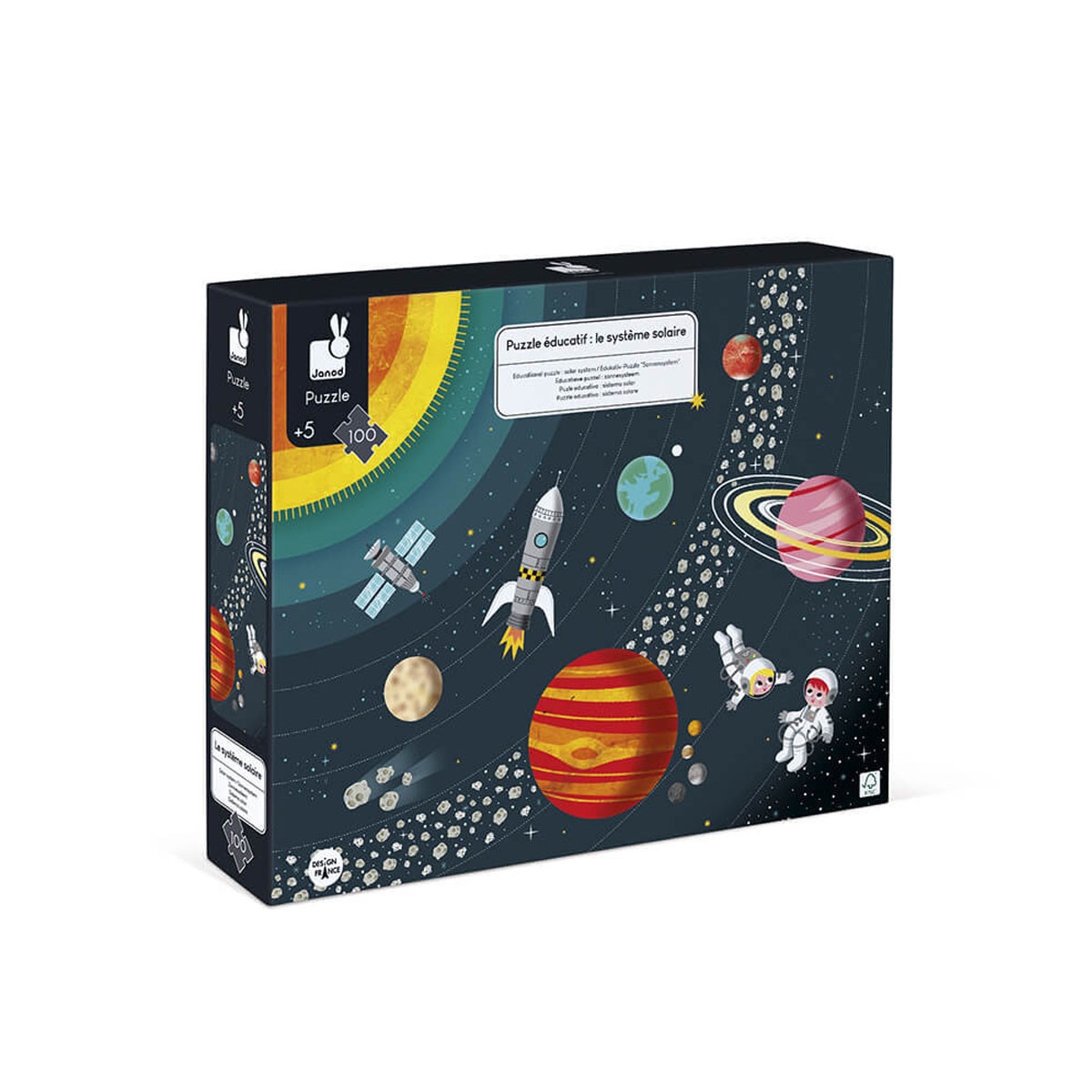Janod edukativna slagalica-solarni sistem, 100 kom
