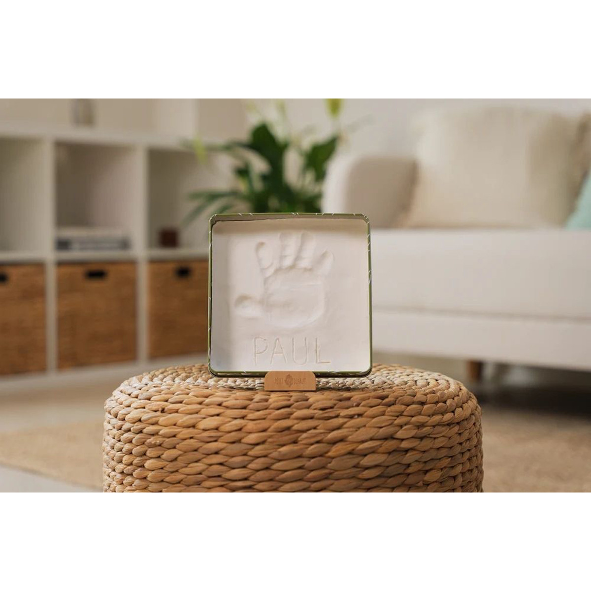 Petit Artichaut Baby box otisak Square Olive