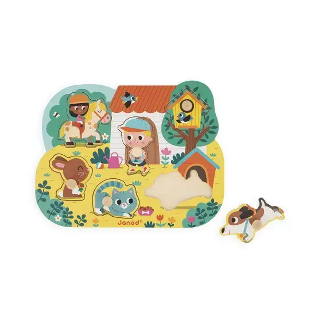 Janod drvene slagalice selo