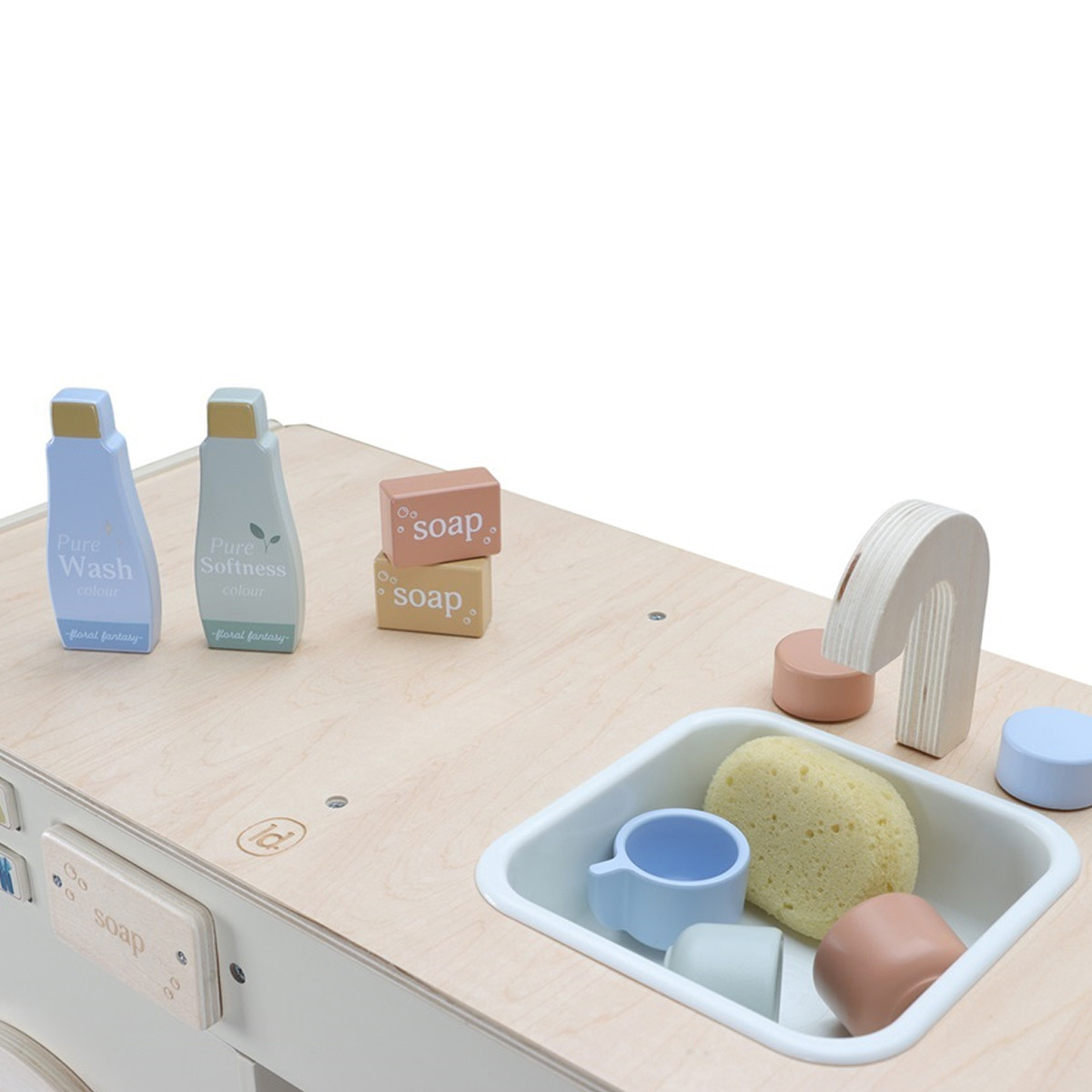 Little Dutch drvena mašina zapranje veša, 60x30x91cm