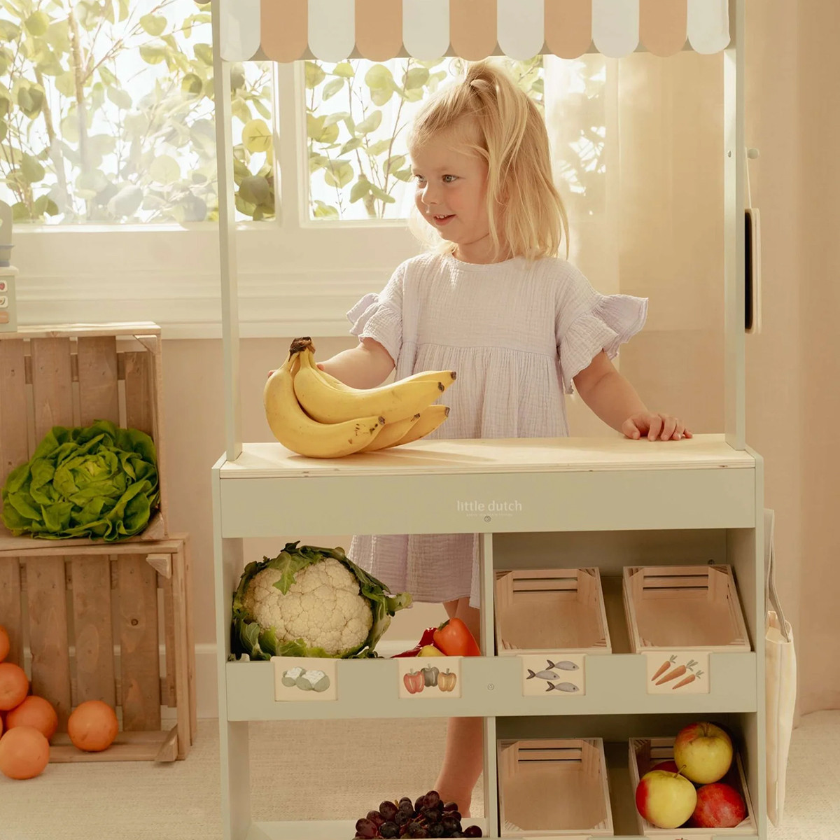 Little Dutch drveni štand, 110x24x66,6cm