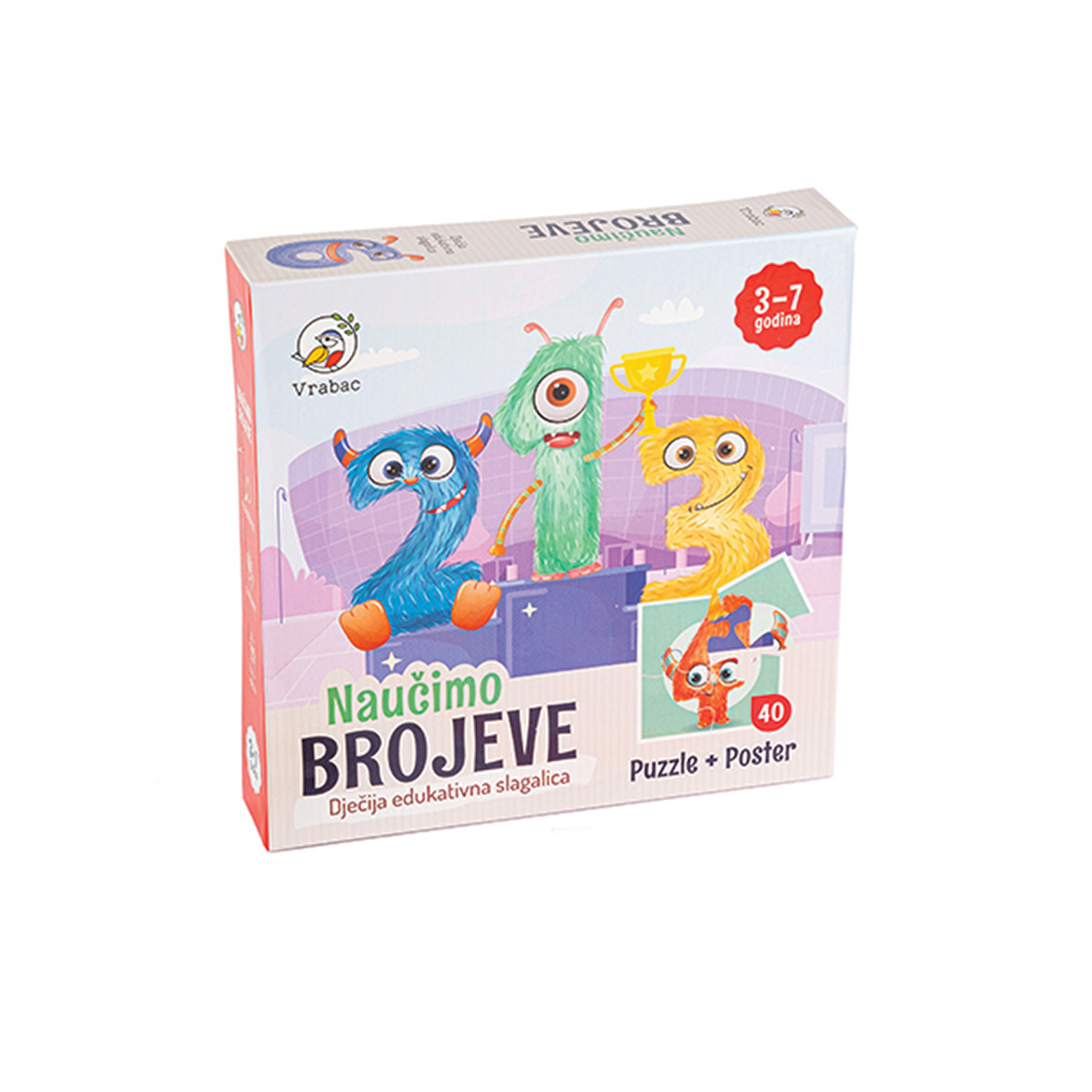 Vrabac slagalica astra naučimo brojeve