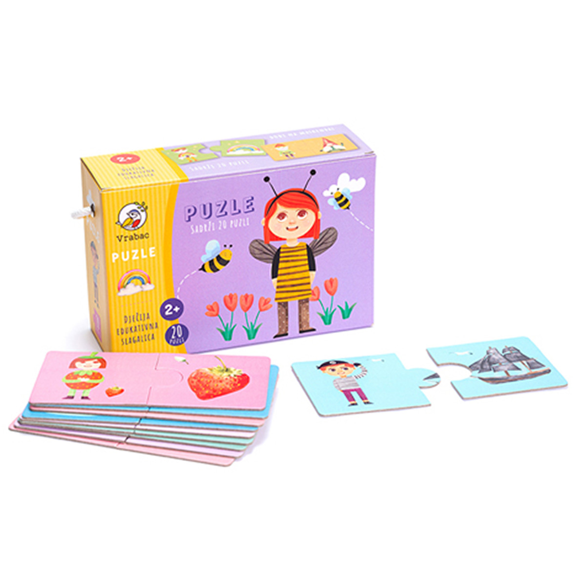 Vrabac igra slagalice za todlere