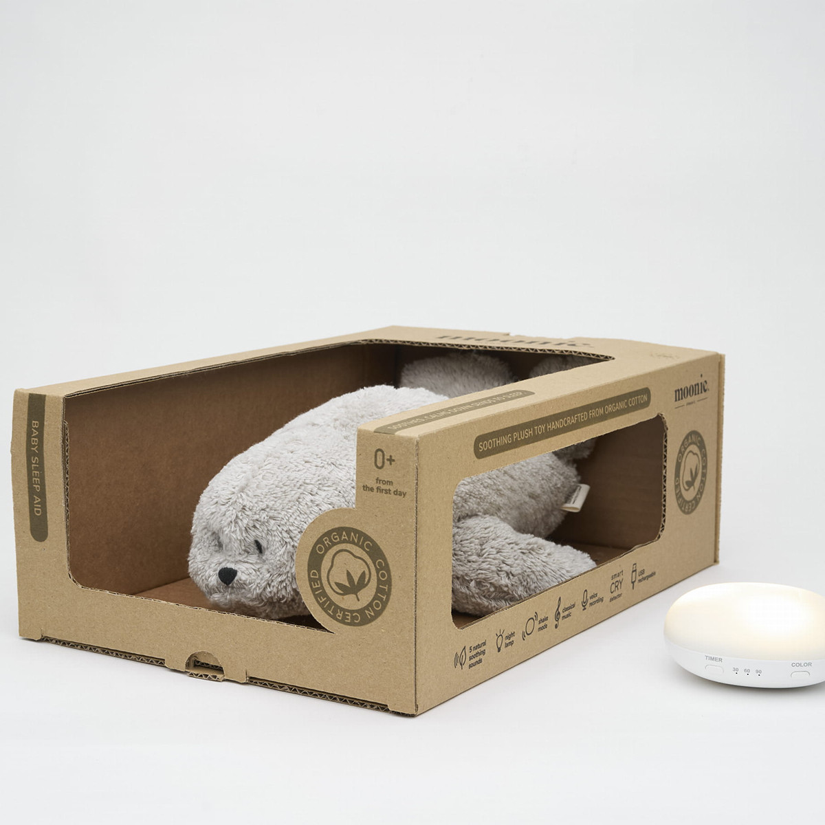 Moonie foka 2.0 Organic, Gray